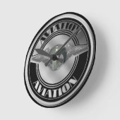 Vintage Runde Wanduhr (Winkel)