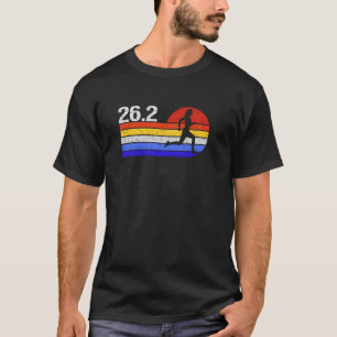Vintage Running Love 26,2 Marathonläufer Marathon T-Shirt