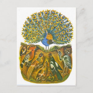 Vintage Russian illustrations, Aesop's fables 5 Postkarte