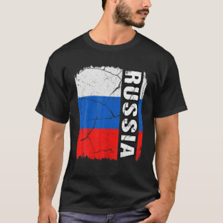 Vintage russische Flagge Russland - Stolpersteine  T-Shirt