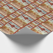 Vintage russische geschenkpapier (Ecke)