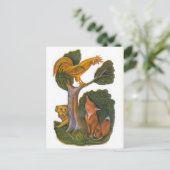 Vintage russische Illustrationen, Fabeln von Aesop Postkarte (Stehend Vorderseite)