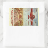 Vintage russische Propagandaaufkleber Rechteckiger Aufkleber (Tasche)