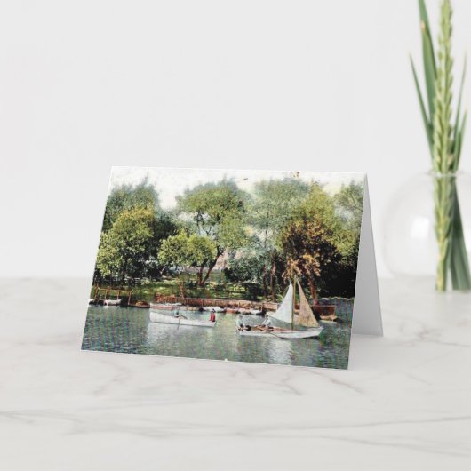 Vintage Russische River-Sailing-Karte (Vorderseite)