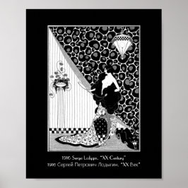 Vintage russische Schönheitskunstschrift Poster