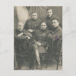 Vintage russische Soldaten Postkarte