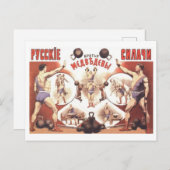 Vintage russische Strongmen Postkarte (Vorne/Hinten)