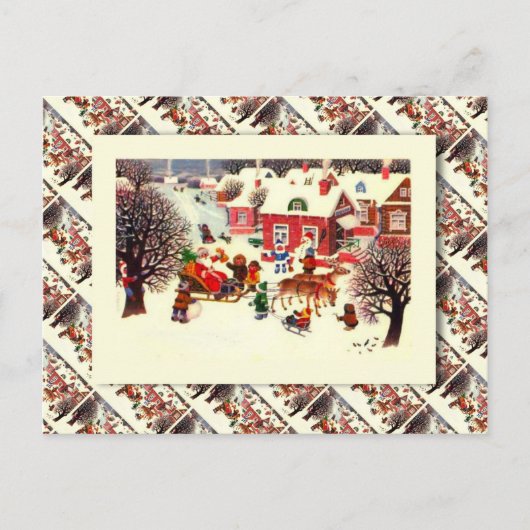 Vintage russische Weihnachten, Weihnachten und Kin (Vorderseite)