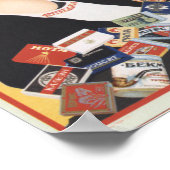 Vintage russische Werbung Poster (Ecke)