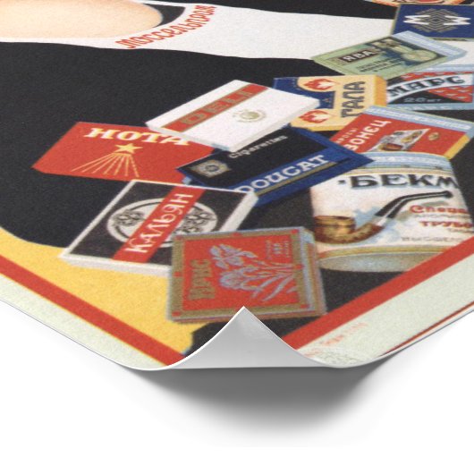 Vintage russische Werbung Poster (Ecke)