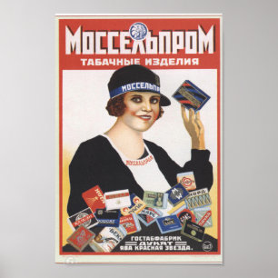 Vintage russische Werbung Poster
