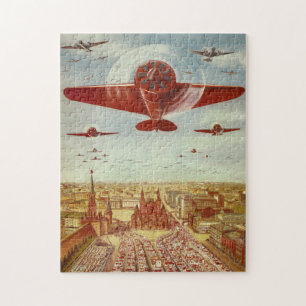Vintage-Russisches-Flugwesen-Kunstpuzzle Puzzle