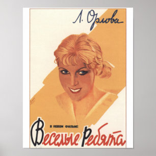 Vintage-Russisches/Sowjetisches Filmplakat Poster