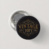 Vintage Rustic 1973 Button (Vorne & Hinten)