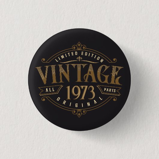 Vintage Rustic 1973 Button (Vorderseite)