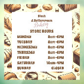 Vintage Rustic Bakery Fensteraufkleber (Blatt 3)