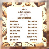 Vintage Rustic Bakery Fensteraufkleber (Blatt 2)