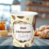 Vintage Rustic Bakery Pappbecher