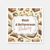 Vintage Rustic Bakery Serviette (Vorderseite)