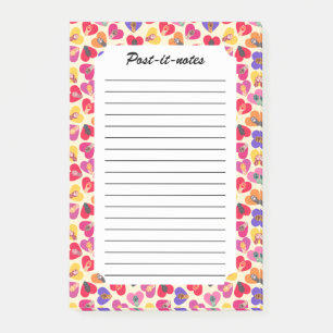 Vintage Rustic Cat Paw Print Love Post-it Klebezettel