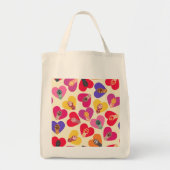 Vintage Rustic Cat Paw Print Love Tragetasche (Vorne)