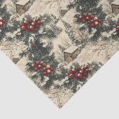 Vintage Rustic Christmas Holiday Seidenpapier (Detail)