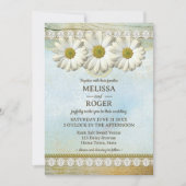 Vintage Rustic Floral Country Wedding Einladung (Vorderseite)