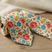 Vintage Rustic Floral  Krawatte