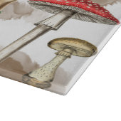 Vintage Rustic Forest Mushrooms Schneidebrett (Ecke)