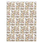 Vintage Rustic Forest Mushrooms Tischdecke (Vorderseite)