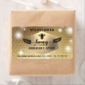 Vintage rustic gold calligraphy honey branch jar (Insitu)