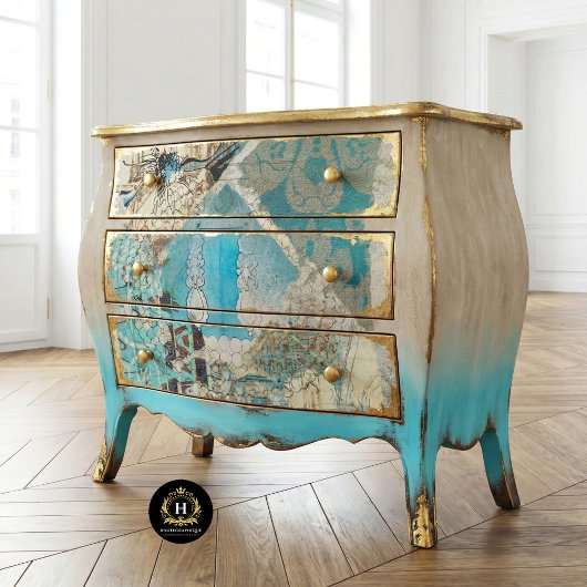 Vintage, rustikal bedrückte Textur Dekoupage Seidenpapier