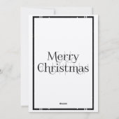 Vintage Rustikal Inspiriert Poodle Weihnachtskarte Feiertagskarte (Rückseite)