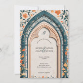 Vintage Rustikal-katholische Kirche Einladung (Vorderseite)