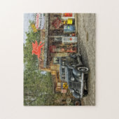 Vintage Rustikal-Landgasstation 1930 Puzzle (Vertikal)