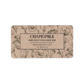 Vintage Rustikal-Seifen-Bar Adressaufkleber (Vorne)