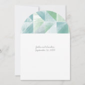 Vintage rustikale Abstrakte Blu- und Münzhochzeit Einladung (Vorderseite)