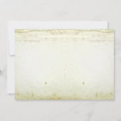 Vintage rustikale, alte Papierhochzeit Einladung (Rückseite)