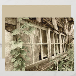 Vintage rustikale Altholzfenster