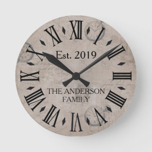 Vintage Rustikale Antike Abgenutzte Uhr Retro