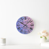 Vintage rustikale antike gestörte Metallbearbeitun Runde Wanduhr (Zuhause)