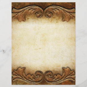 Vintage rustikale antike Letterhead Stationierung