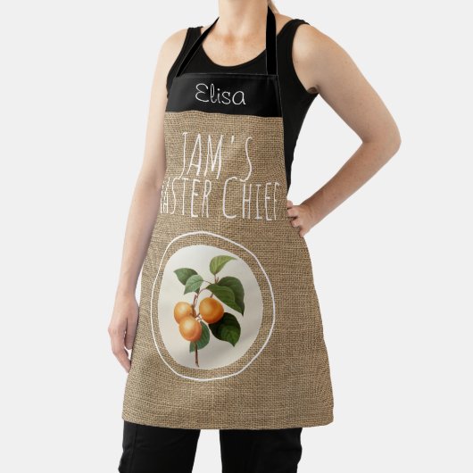 Vintage rustikale Apricot Marmelade personalisiert Schürze (InSitu)
