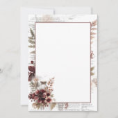 Vintage Rustikale Blankenhochzeit Einladung (Vorderseite)