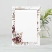 Vintage Rustikale Blankenhochzeit Einladung (Stehend Vorderseite)