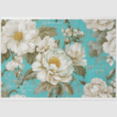 Vintage rustikale Blumendekoupage Seidenpapier (Vorderseite)