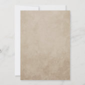 Vintage rustikale Blumengestelle islamische Hochze Einladung (Rückseite)