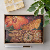 Vintage rustikale Blumentextur Seidenpapier (Geschenk)