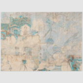 Vintage rustikale Blumentextur Seidenpapier (Vorderseite)