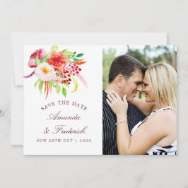 Vintage Rustikale Blumenzauber speichern das Datum Save The Date